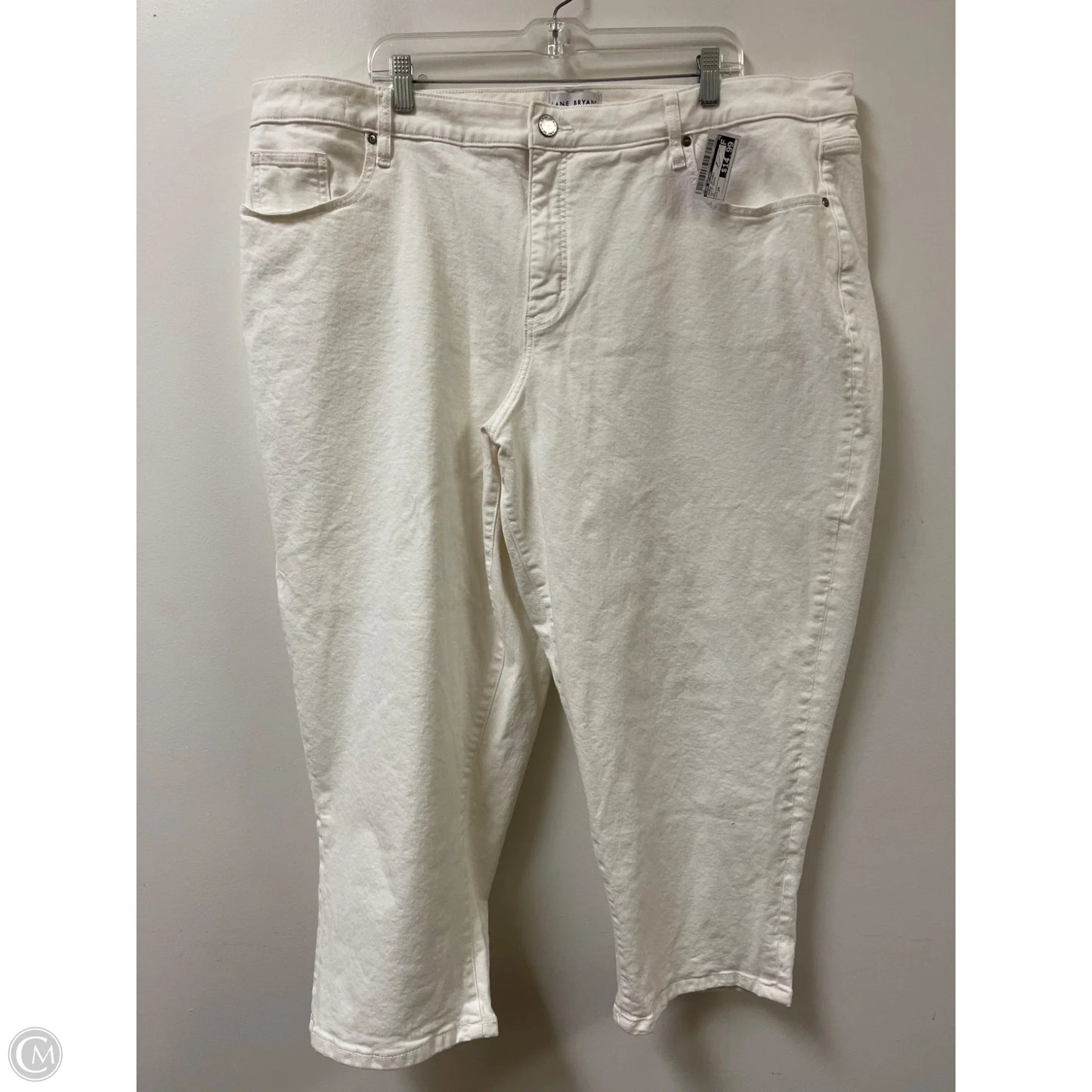 Jeans Skinny By Lane Bryant In White Denim, Size: 24