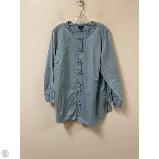 Tunic Long Sleeve By J. Jill In Blue, Size: Xl