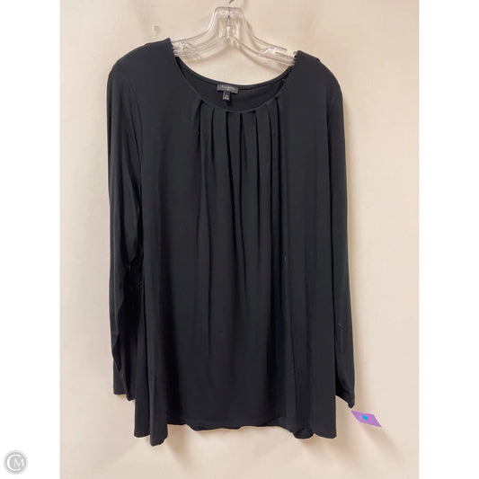 Top Long Sleeve By Talbots In Black, Size: 2x