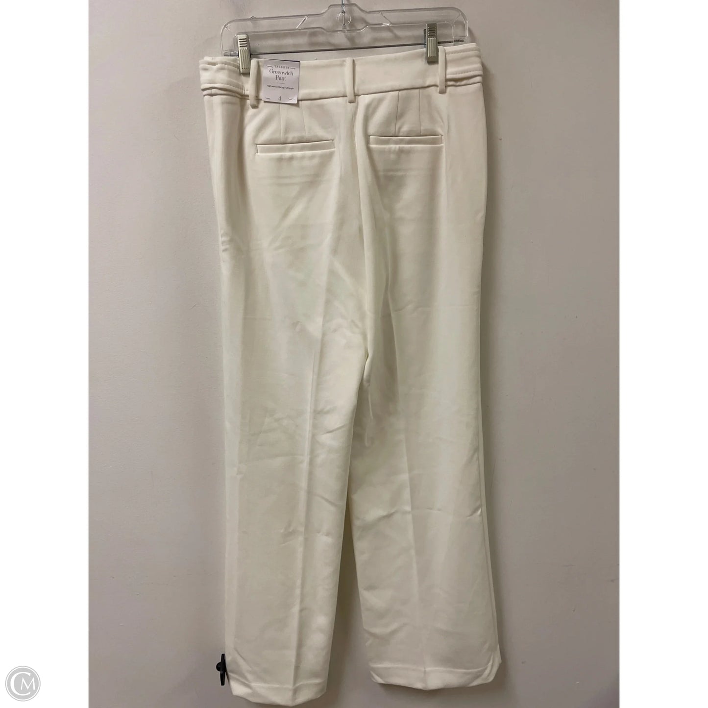 Pants Wide Leg By Talbots In White, Size: 4