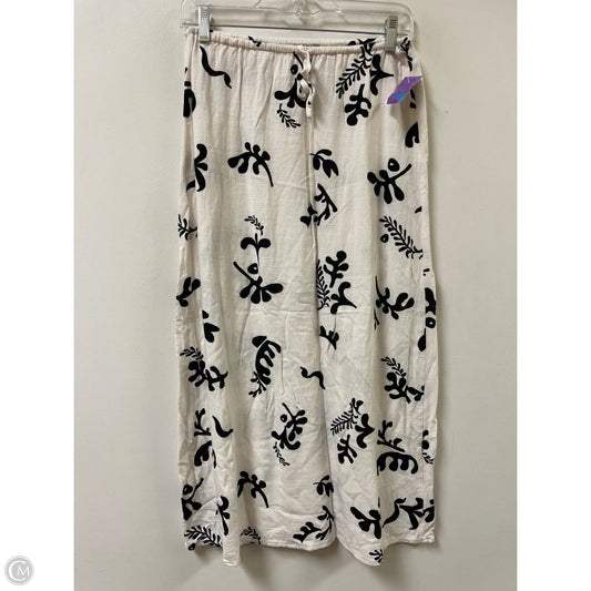 Skirt Midi By Clothes Mentor In Black & White, Size: 4