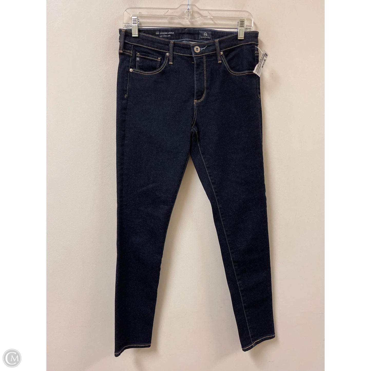 Jeans Skinny By Adriano Goldschmied In Blue Denim, Size: 8