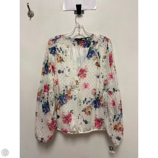 Top Long Sleeve By Tamara H In Floral Print, Size: Xl