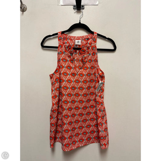 Top Sleeveless By Cabi In Blue & Orange, Size: S