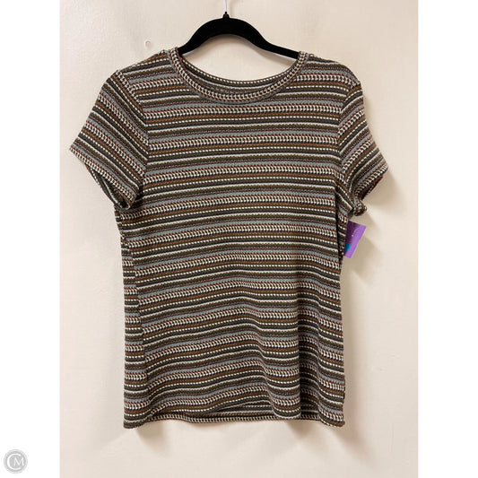 Top Short Sleeve By Bobeau In Blue & Green, Size: M