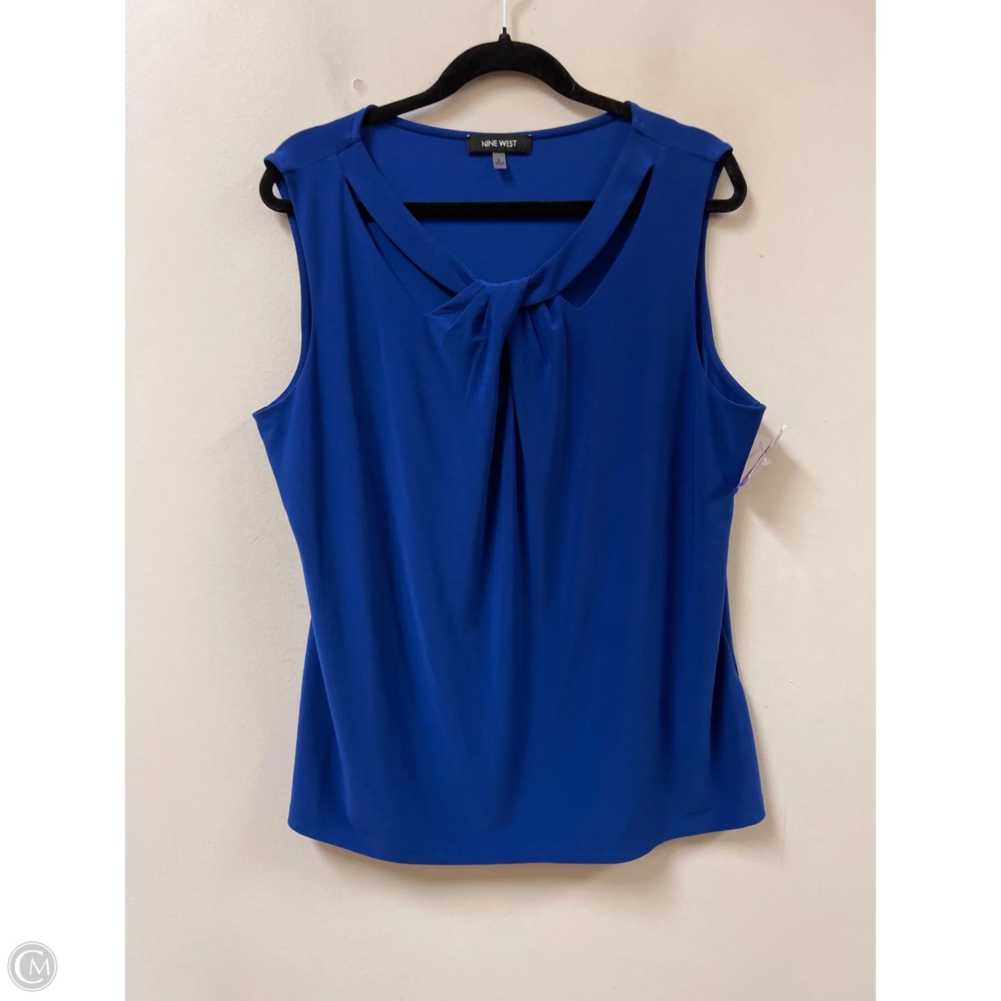 Top Sleeveless By Nine West In Blue, Size: Xl