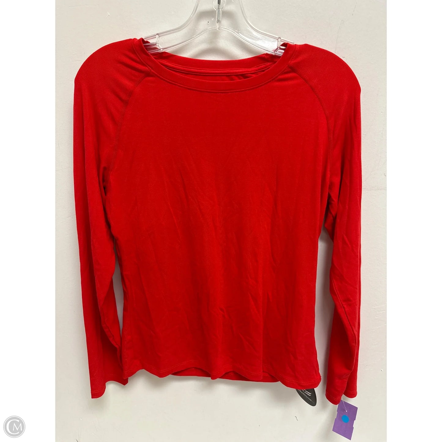 Top Long Sleeve By Clothes Mentor In Red, Size: L