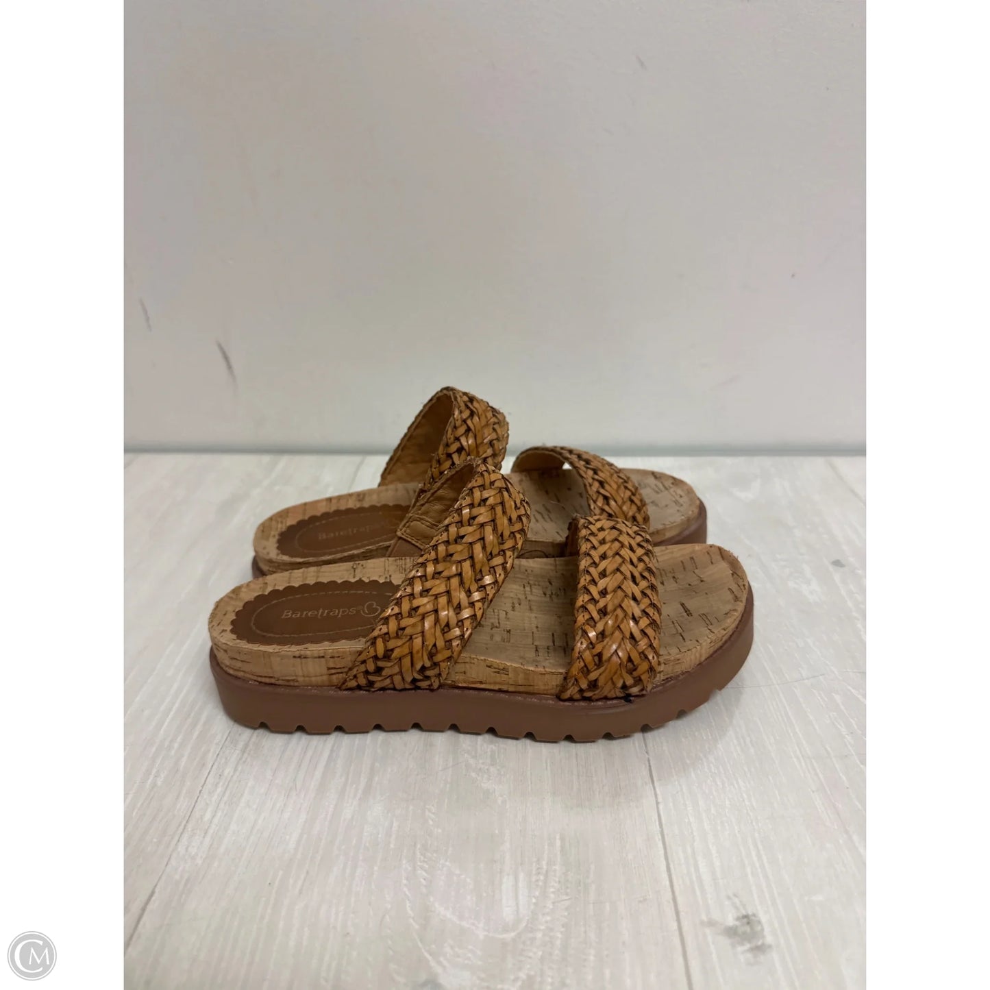 Sandals Flats By Bare Traps In Brown, Size: 6.5