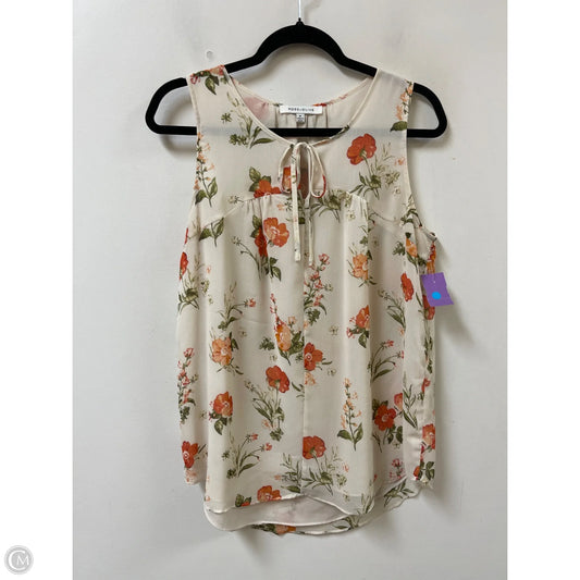 Top Sleeveless By Rose And Olive In Floral Print, Size: M