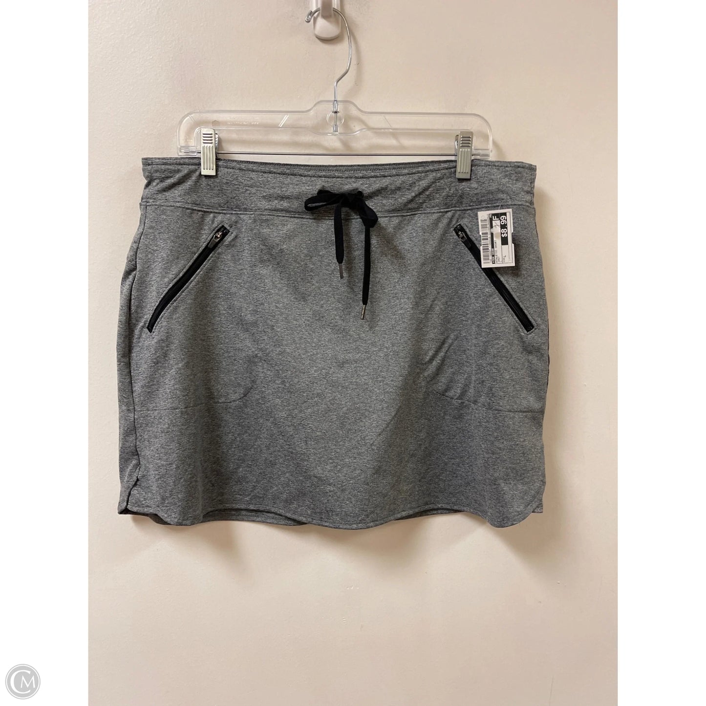 Athletic Skort By Tek Gear In Grey, Size: L