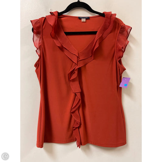 Top Sleeveless By Tommy Hilfiger In Orange, Size: L