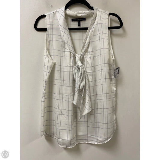 Top Sleeveless By White House Black Market In Black & White, Size: M