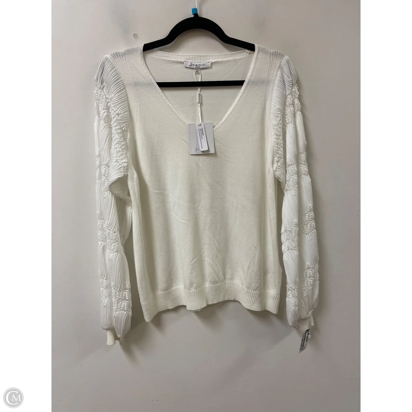 Sweater By Sioni In White, Size: L