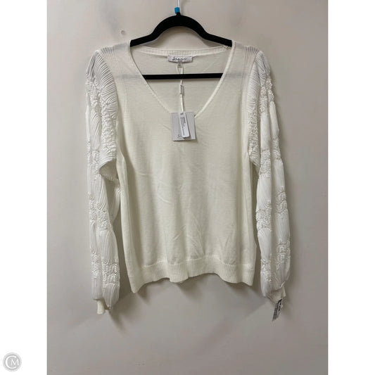 Sweater By Sioni In White, Size: L