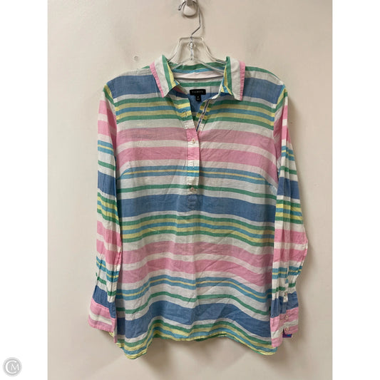 Top Long Sleeve By Talbots In Multi-colored, Size: M