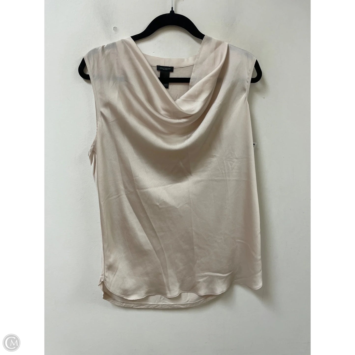 Top Sleeveless By Ann Taylor In Cream, Size: L
