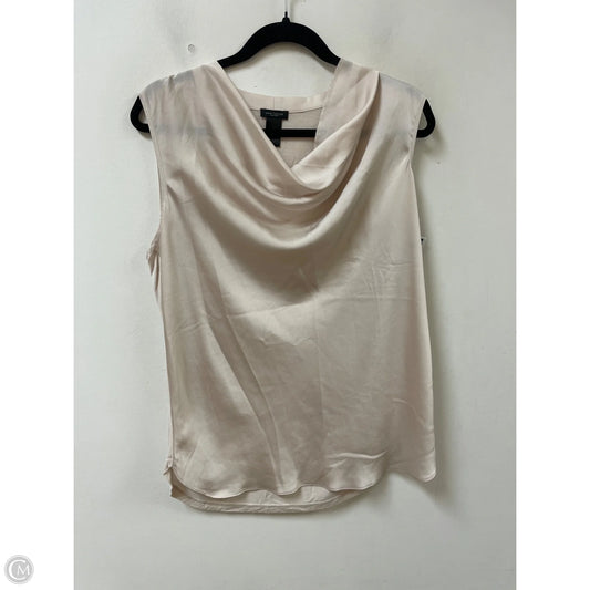 Top Sleeveless By Ann Taylor In Cream, Size: L