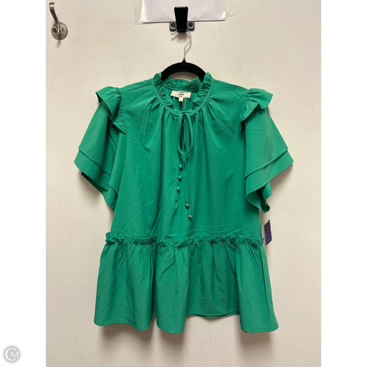Top Short Sleeve By Entro In Green, Size: L