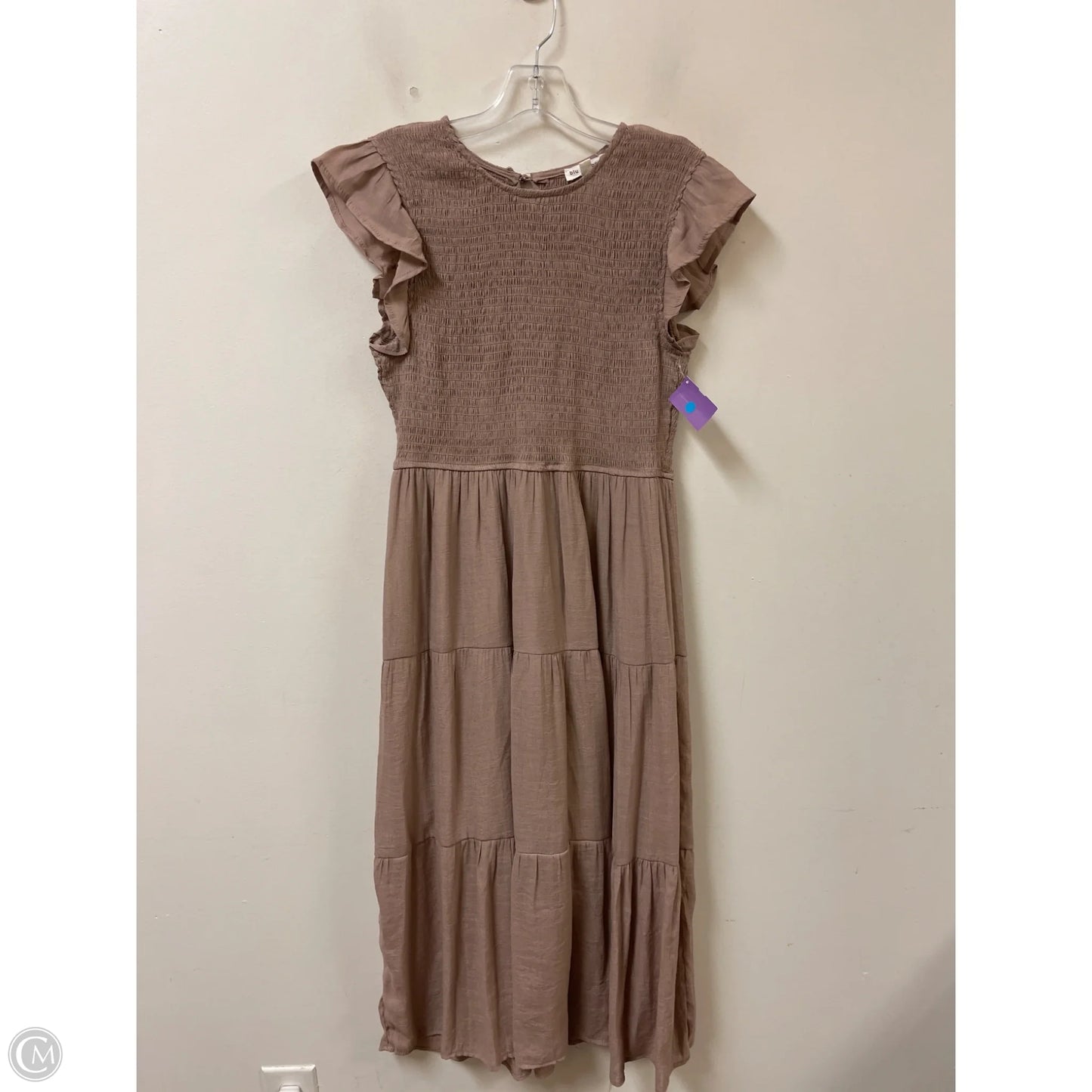 Dress Casual Maxi By Blu Pepper In Brown, Size: L