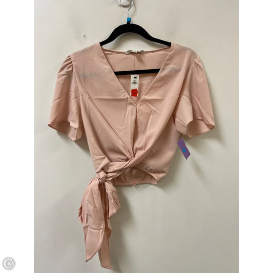 Top Short Sleeve By Banana Republic In Pink, Size: M