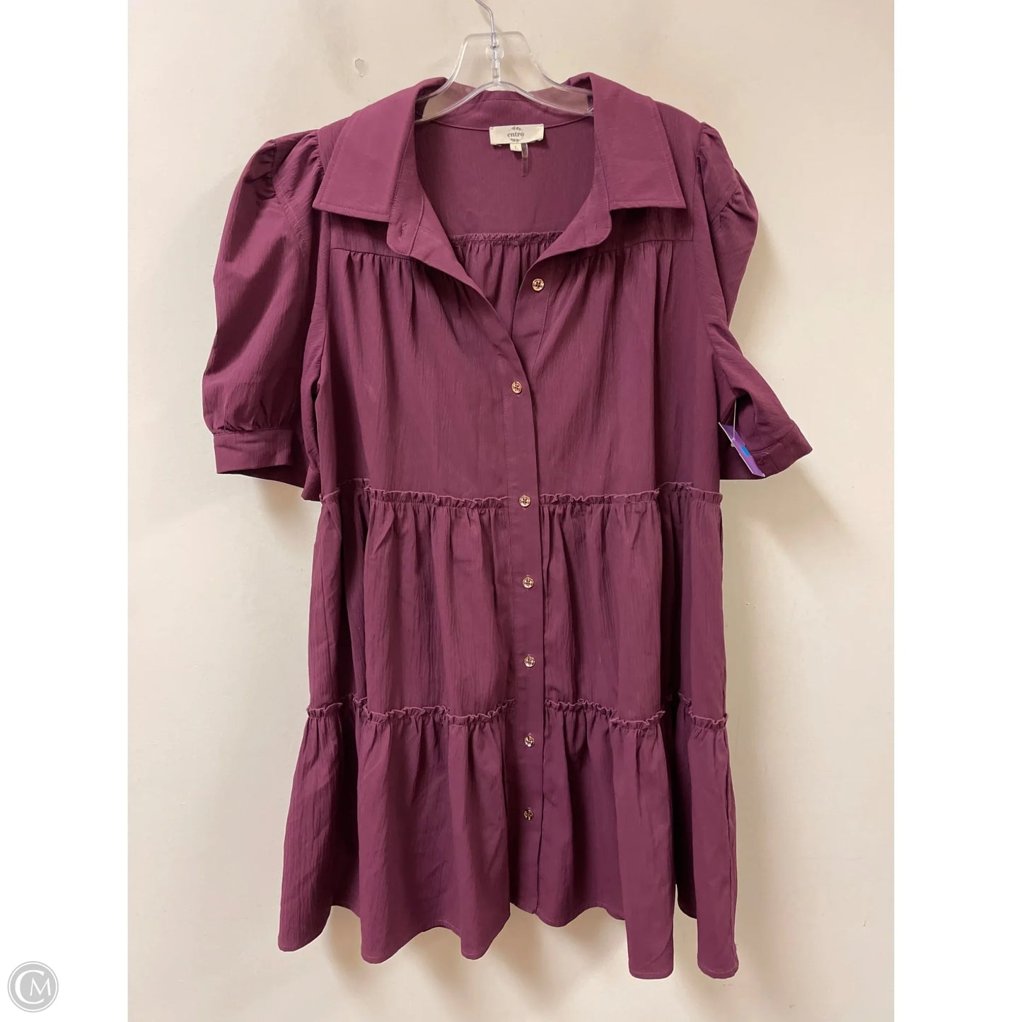 Dress Casual Short By Entro In Purple, Size: L