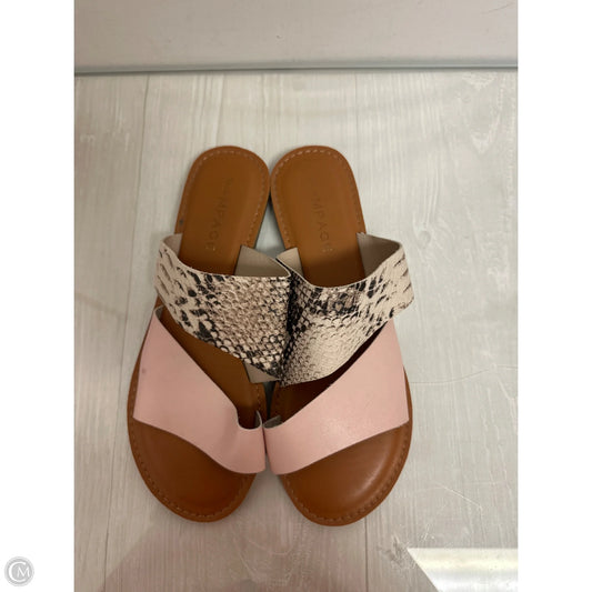 Sandals Flats By Rampage In Snakeskin Print, Size: 8.5