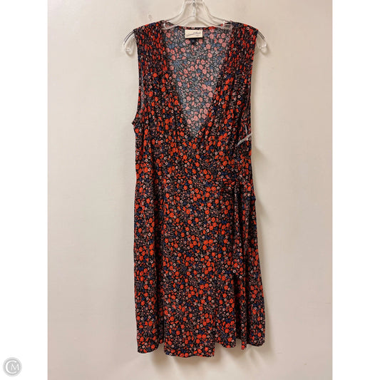 Dress Casual Short By Universal Thread In Black & Orange, Size: L