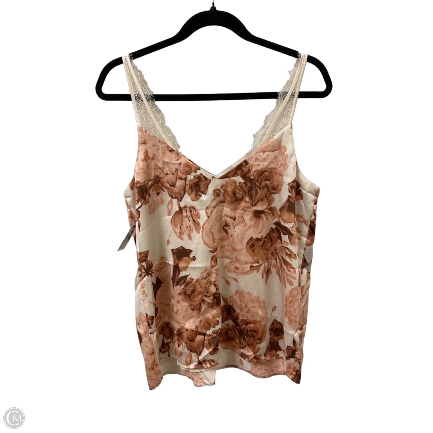 Top Sleeveless By Express In Floral Print, Size: M