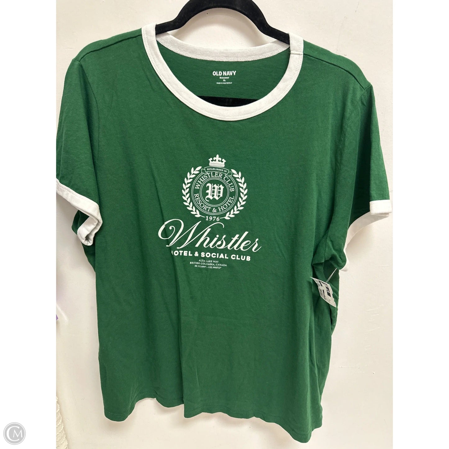 Top Short Sleeve By Old Navy In Green, Size: Xl