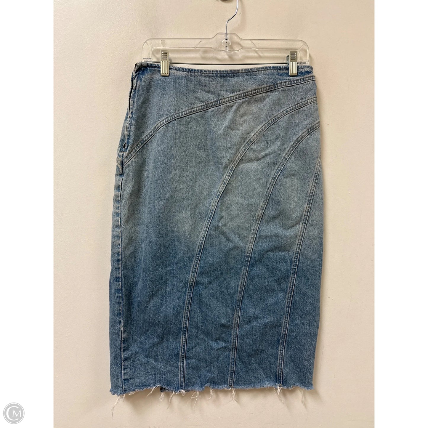 Skirt Maxi By Zara In Blue Denim, Size: 4