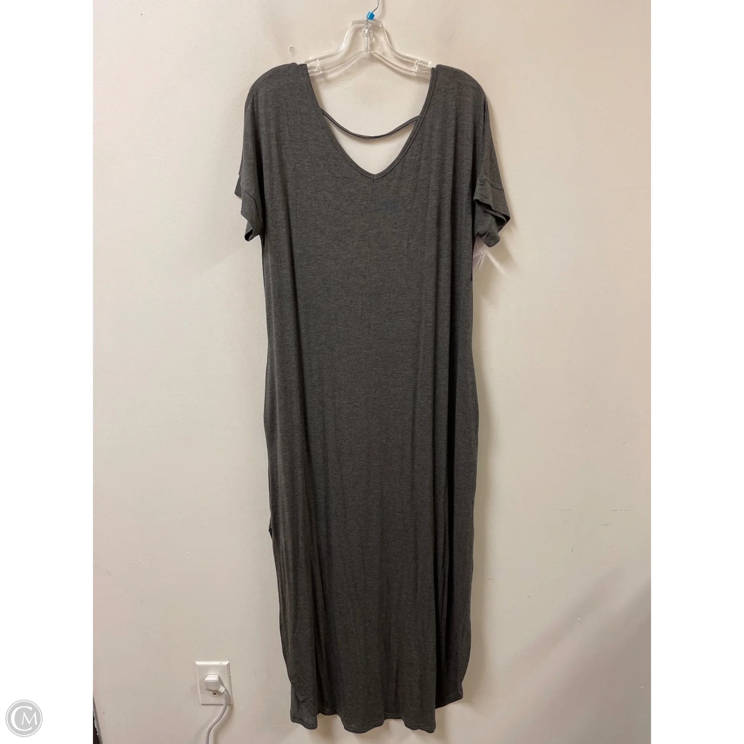 Dress Casual Maxi By Clothes Mentor In Grey, Size: Xl