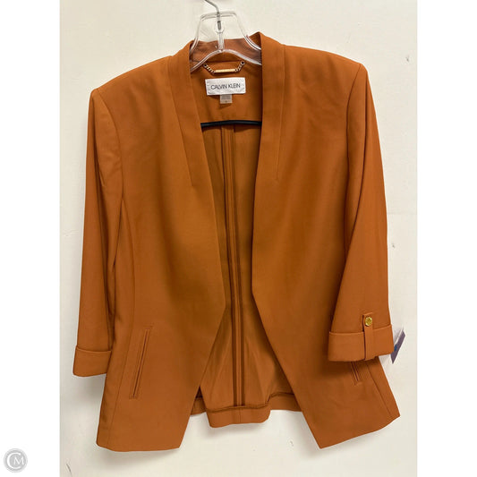 Blazer By Calvin Klein In Brown, Size: S