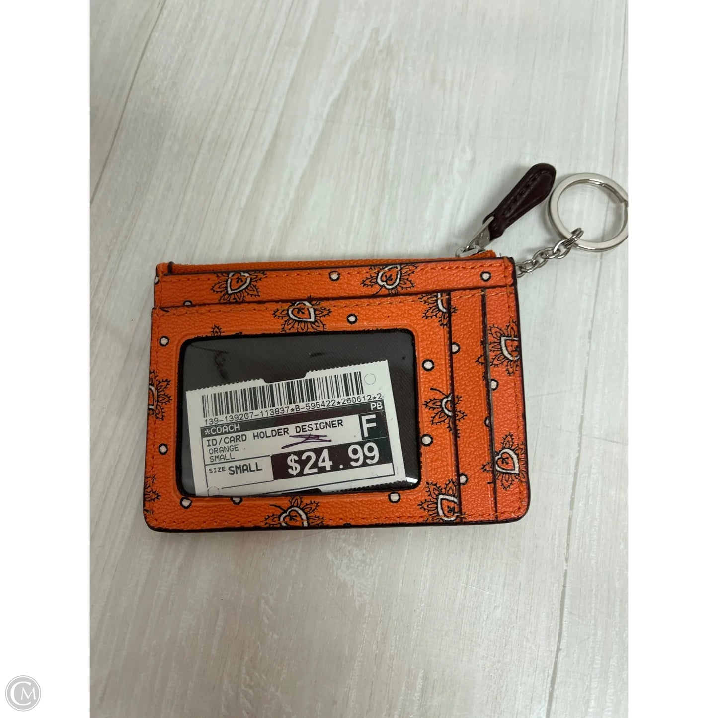 Id/card Holder Designer By Coach, Size: Small