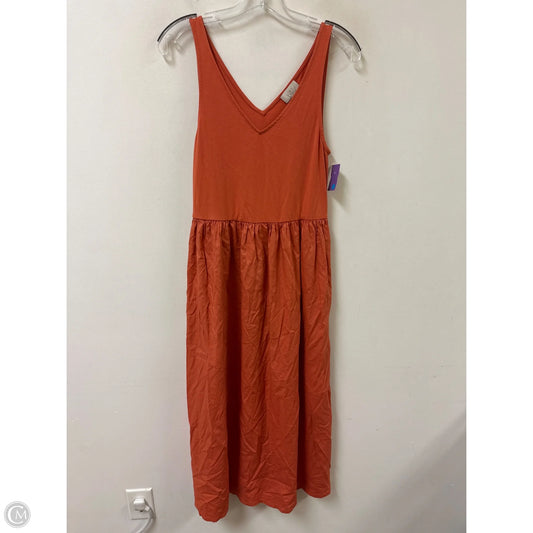 Dress Casual Maxi By Loft In Orange, Size: S