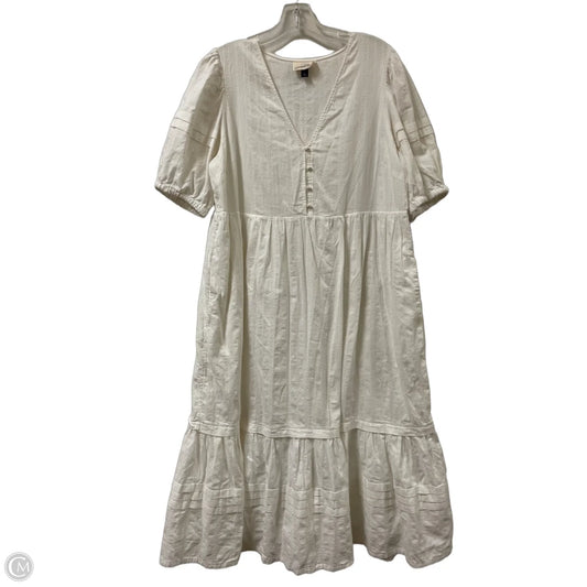 Dress Casual Midi By Universal Thread In White, Size: L