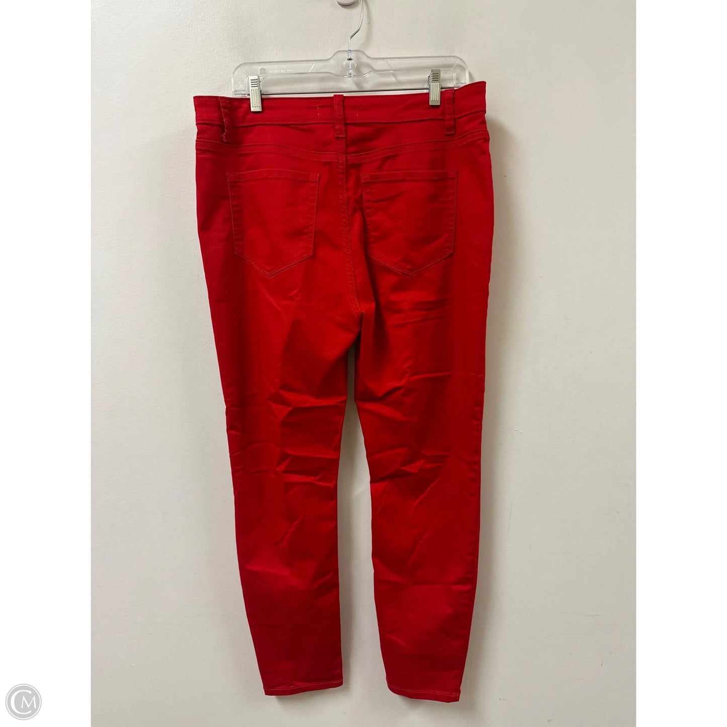 Jeans Skinny By Zenana In Red Denim, Size: 16
