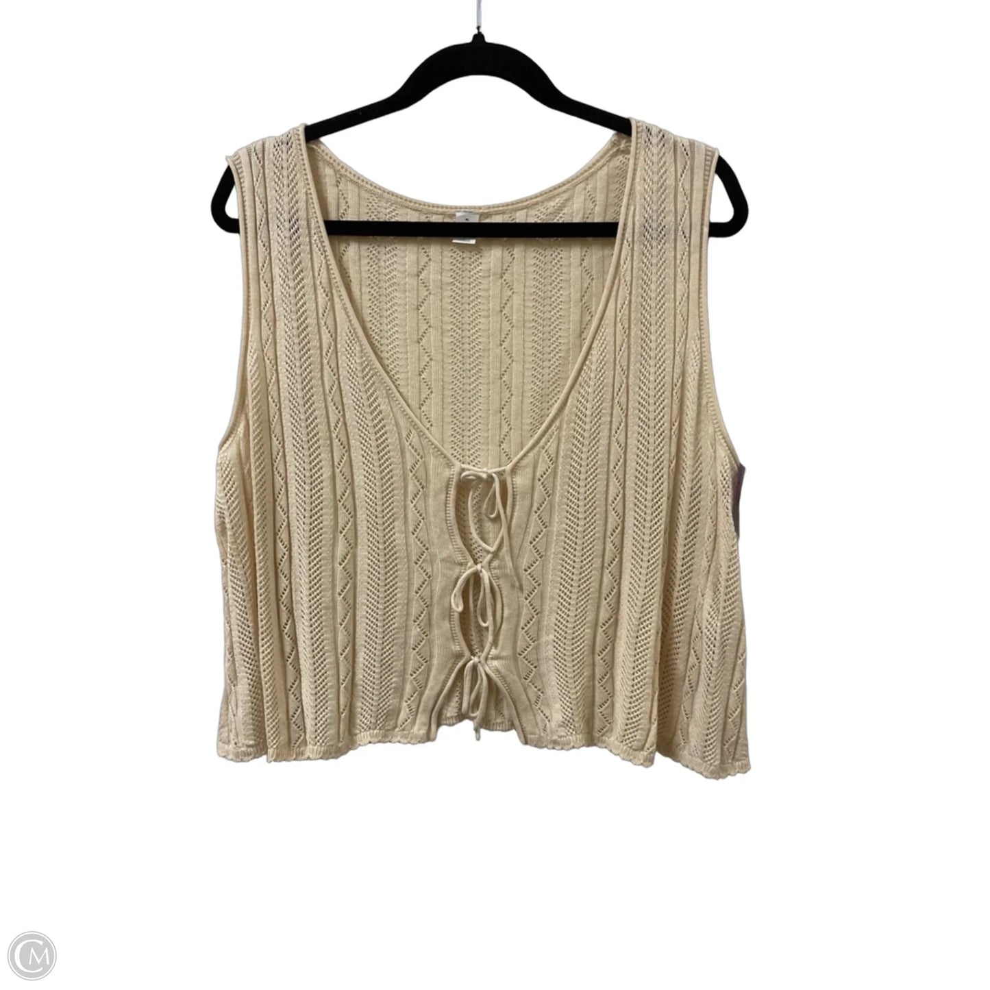 Top Sleeveless By Old Navy In Cream, Size: Xl