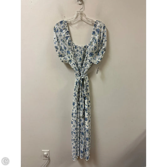 Dress Casual Midi By Indigo Rose In Blue & White, Size: Xl