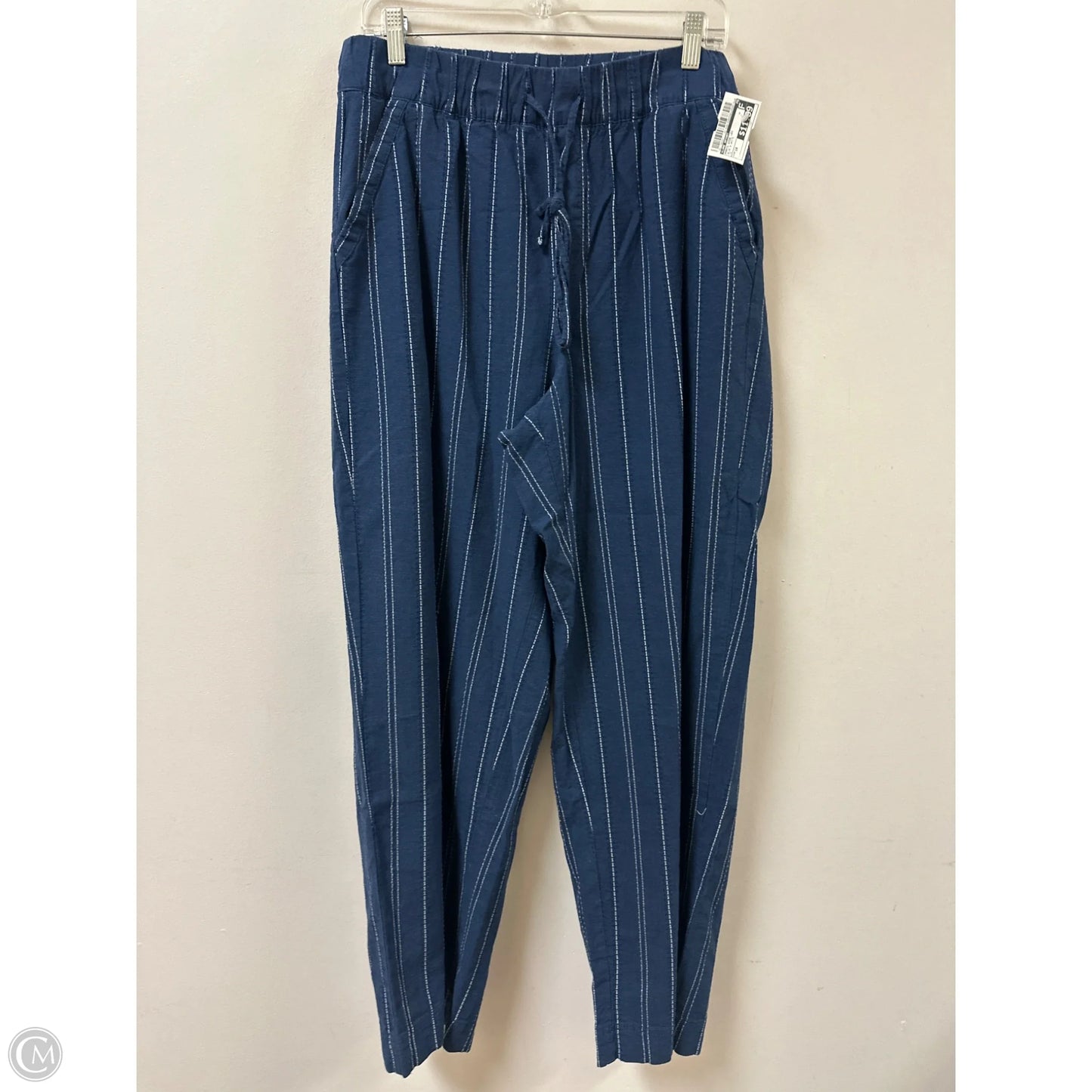 Pants Wide Leg By Lane Bryant In Blue & White, Size: 14