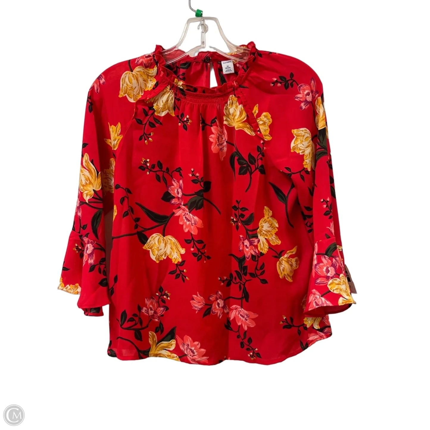 Top Long Sleeve By Old Navy In Red, Size: Xsp