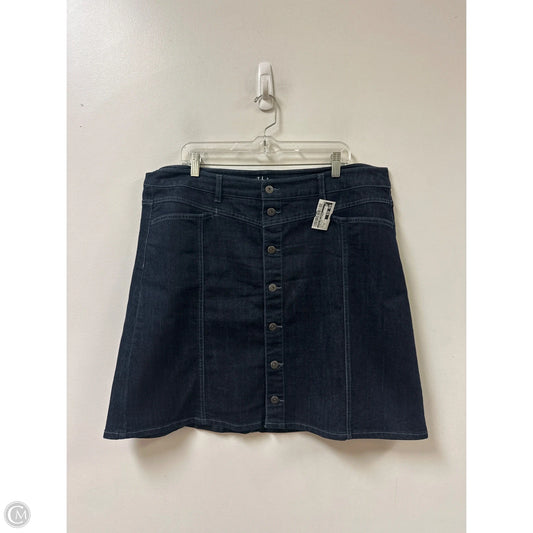 Skirt Mini & Short By Style And Company In Blue Denim, Size: 16