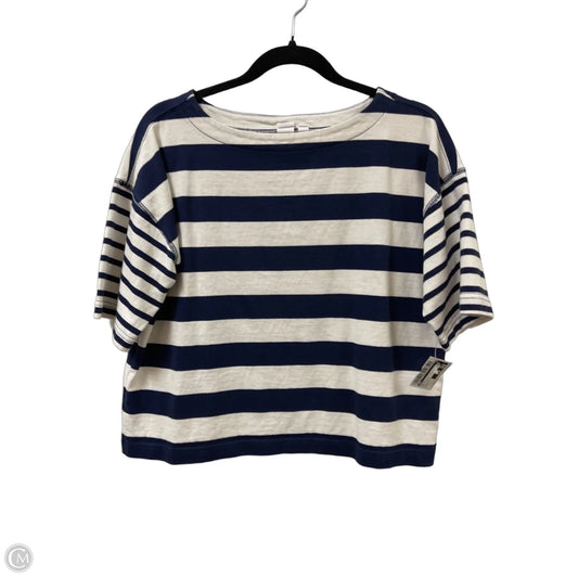 Top Short Sleeve By Gap In Blue & White, Size: S
