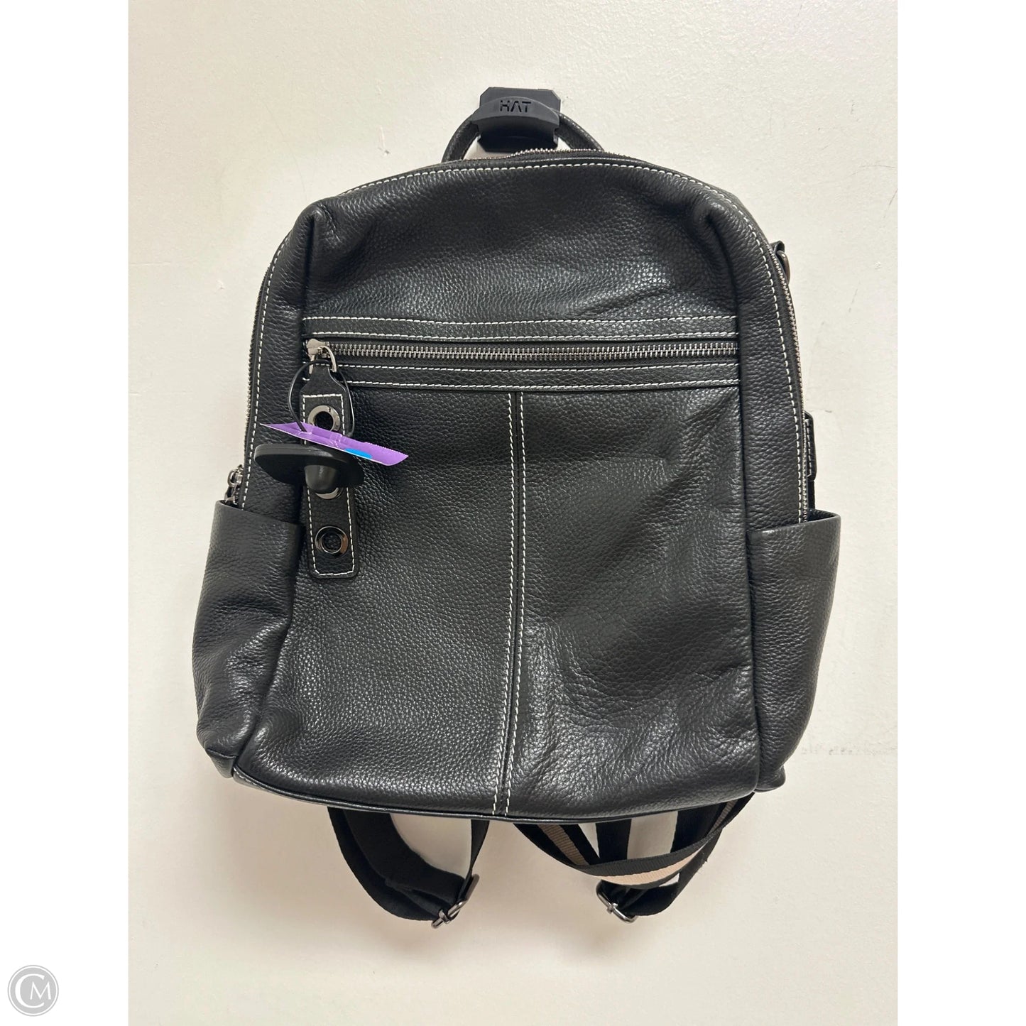 Backpack Leather By Clothes Mentor, Size: Medium