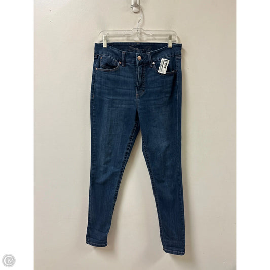 Jeans Cropped By Seven 7 In Blue Denim, Size: 12