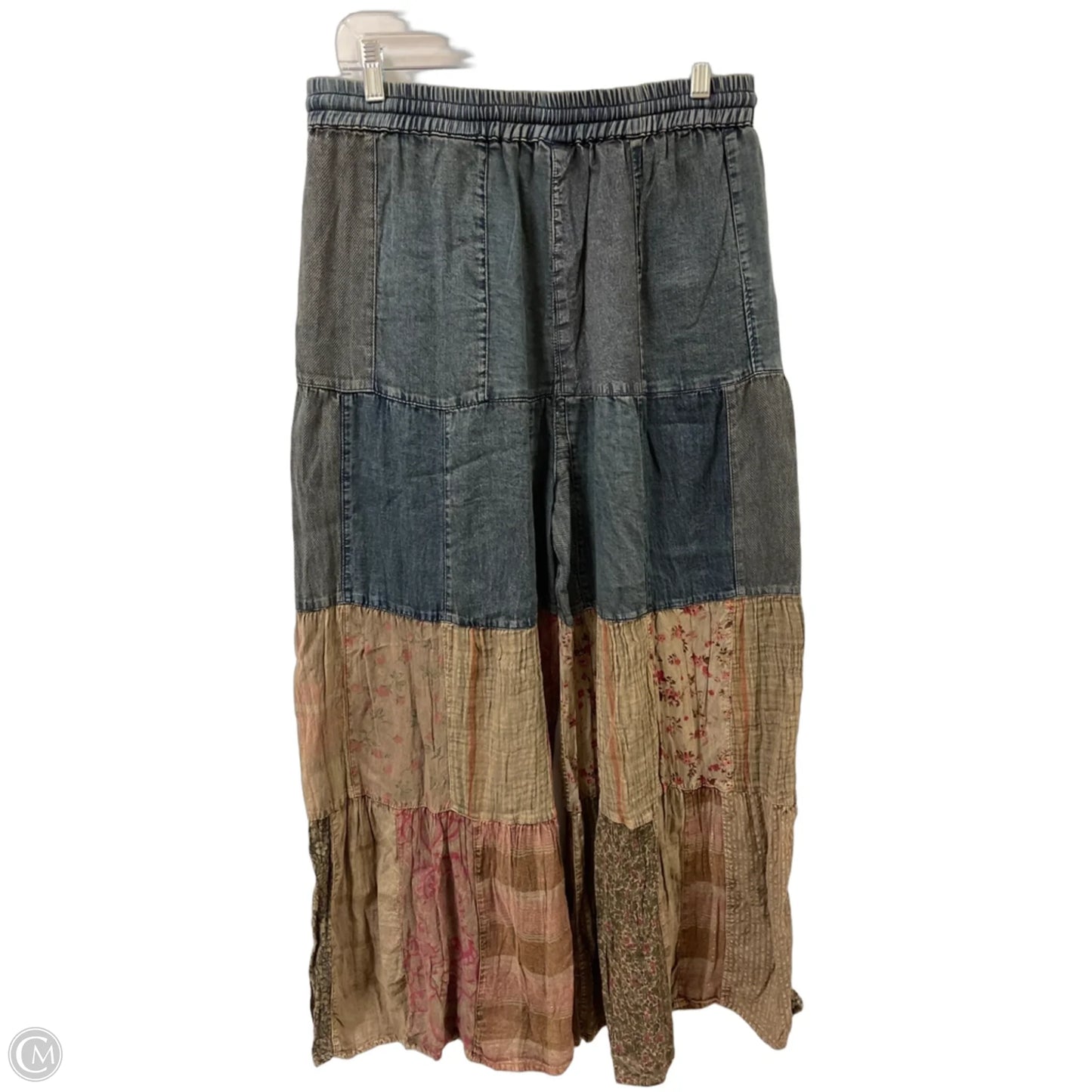Pants Wide Leg By Clothes Mentor In Blue & Brown, Size: 12