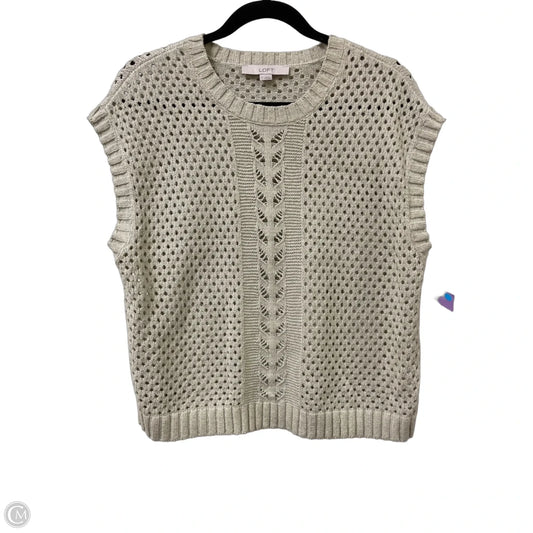 Sweater Short Sleeve By Loft In Green, Size: S
