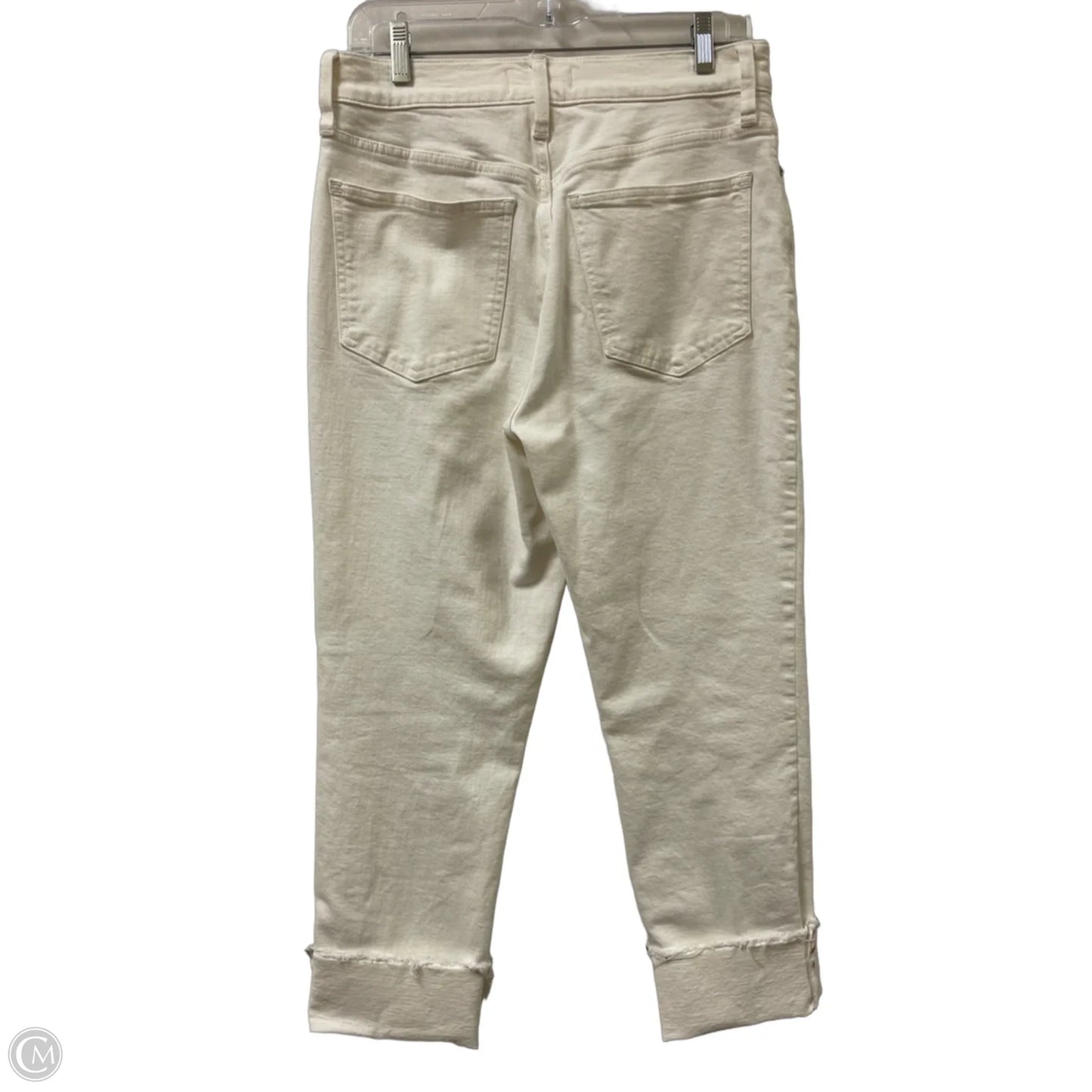 Jeans Cropped By Madewell In White Denim, Size: 8
