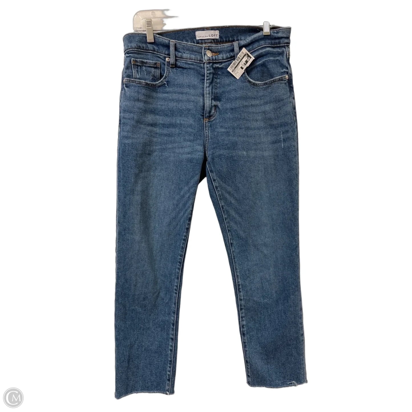 Jeans Straight By Loft In Blue Denim, Size: 8