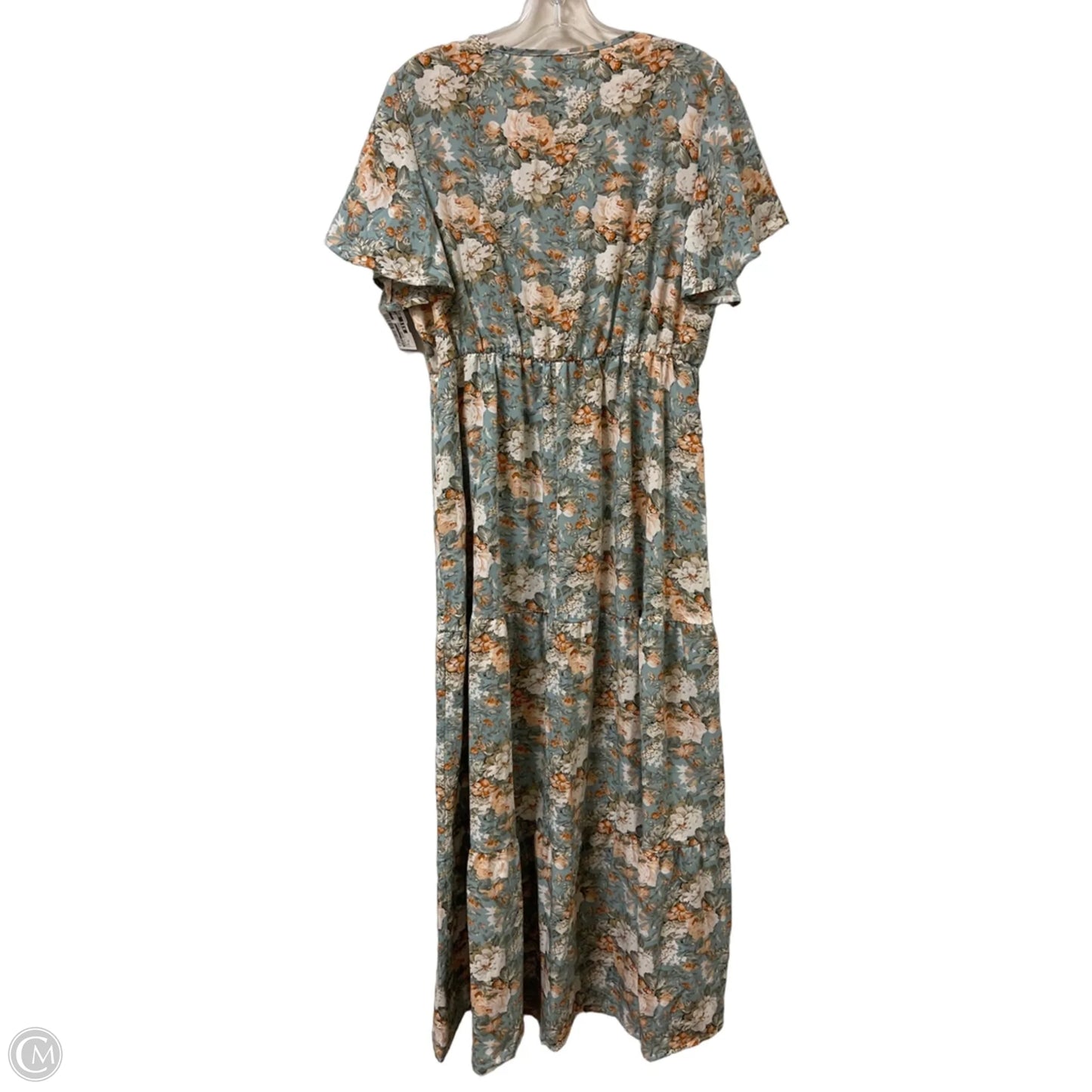 Dress Casual Maxi By Shein In Blue & Orange, Size: Xl