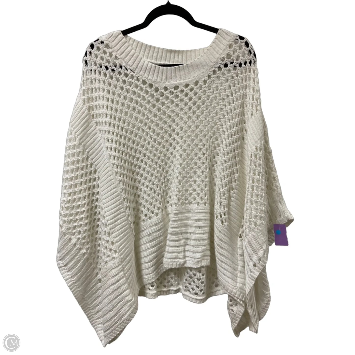Sweater By Chicos In White, Size: L